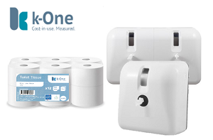 K-One Easiflush washroom dispensers