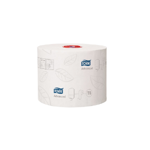 Tork T6 Advanced Mid Size Toilet Rolls, case of 27 rolls