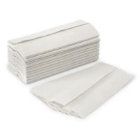 Pro Narrow Z fold 2 ply white handtowel, 200mm x 240mm, case of 3000