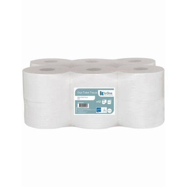 K-One Duo, toilet tissue, pack of 12 rolls