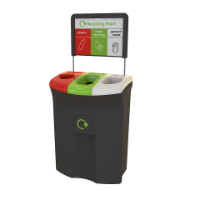 Greenwich Dual Compartment recycling bin 110L